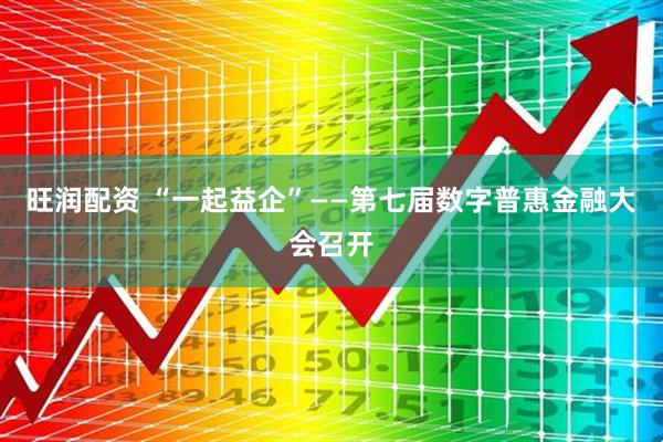 旺润配资 “一起益企”——第七届数字普惠金融大会召开