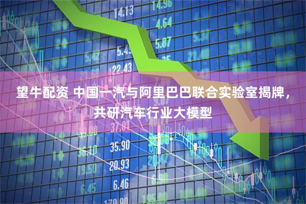 望牛配资 中国一汽与阿里巴巴联合实验室揭牌，共研汽车行业大模型