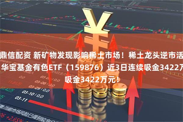 鼎信配资 新矿物发现影响稀土市场！稀土龙头逆市活跃，华宝基金有色ETF（159876）近3日连续吸金3422万元！